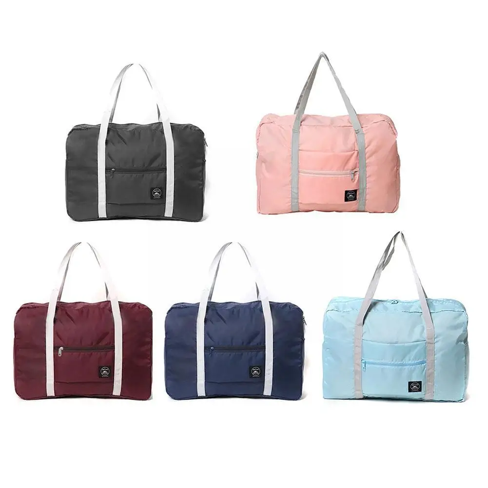 1pcs 5Colors Nylon Foldable Travel Bags Large Capacity WaterProof Bag Travel Luggage Unisex Dropshipping Handbags Bags Men Women