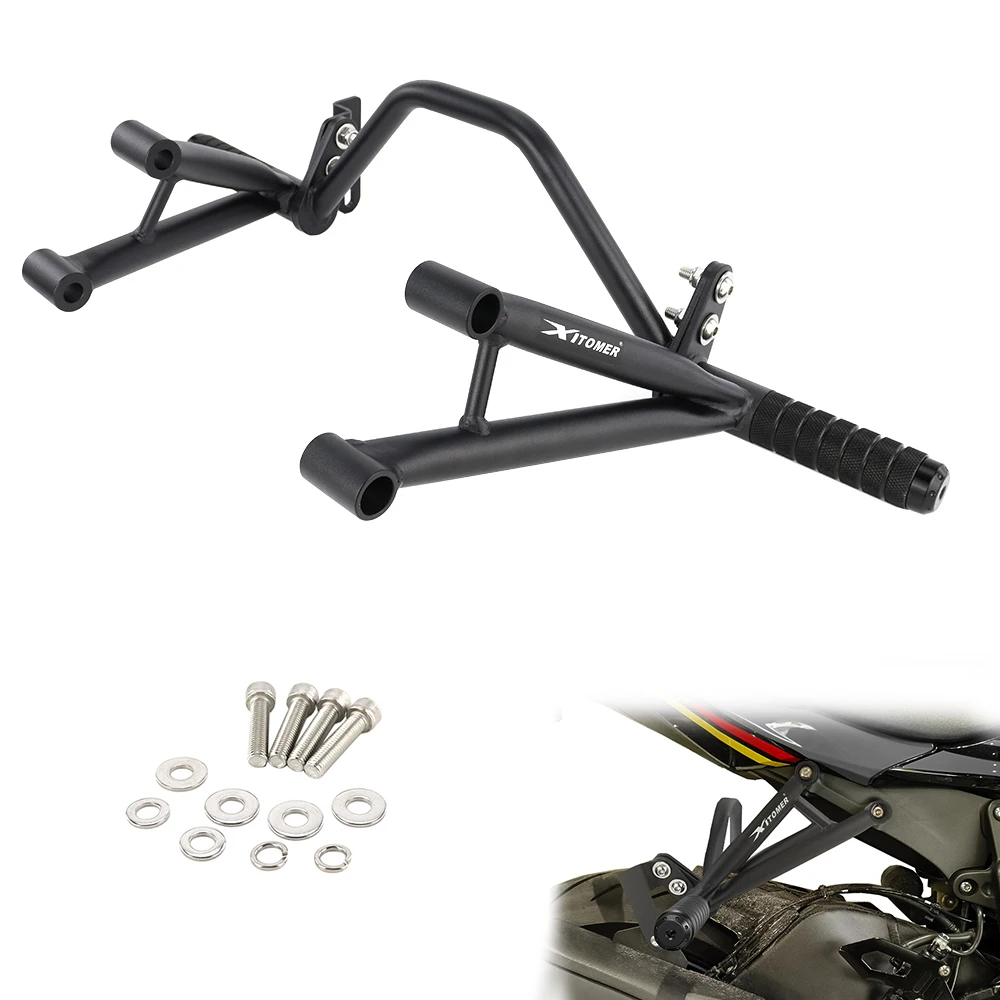 

For Kawasaki NINJA ZX-6R ZX636 NINJA ZX-10R Motorcycle Rear Footrests Subcage Passenger Peg Guard Peg Support Stunt Protection