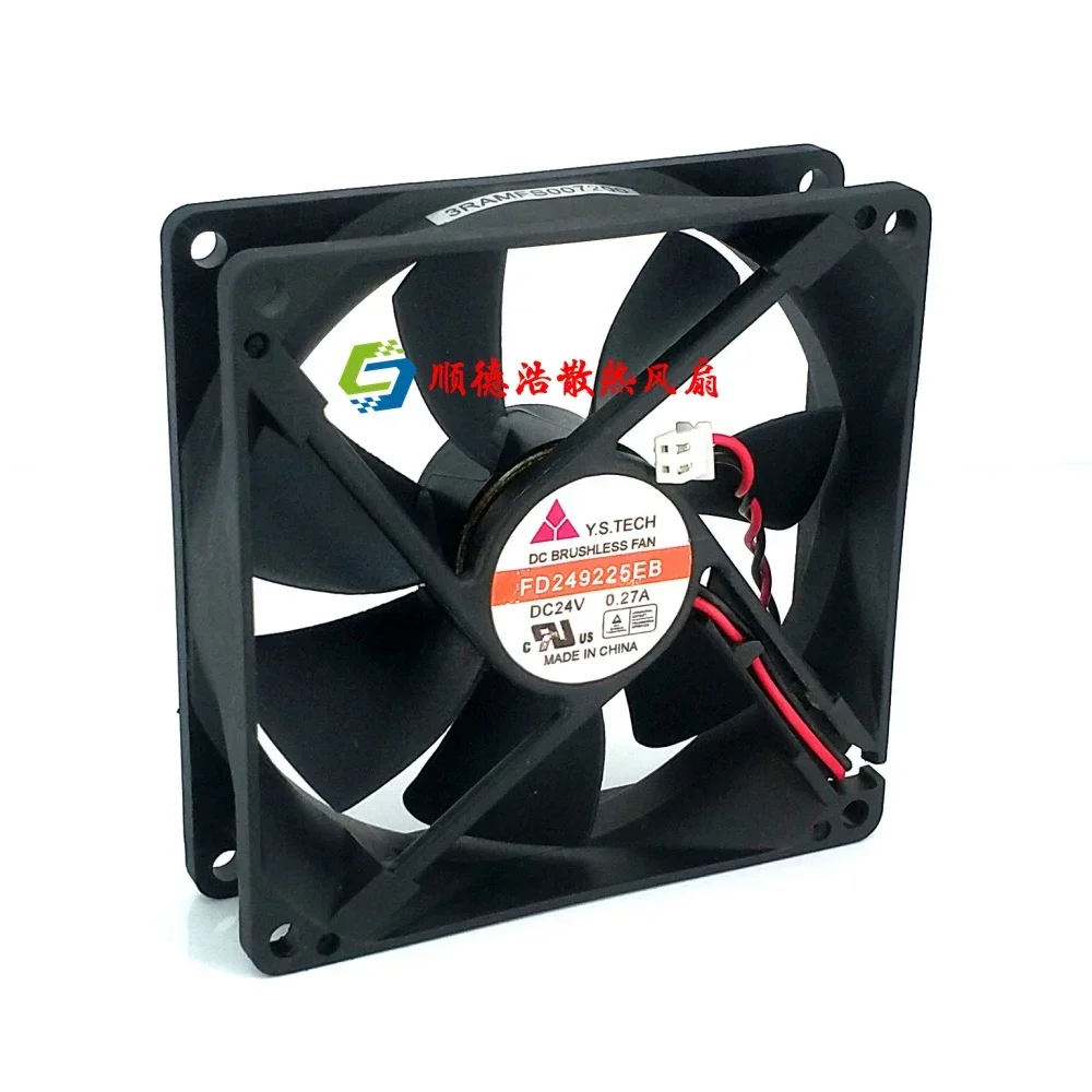 Genuine New FD249225EB 24V 0.27A 9025 90*90*25MM 2-Pin DC Brushless Fan