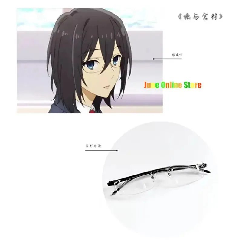 Bear's Den Anime Hori San a Cosplay peluca Horimiya Miyamura Izumi negro corto recto cola de caballo pelo sintético nuevo 2025