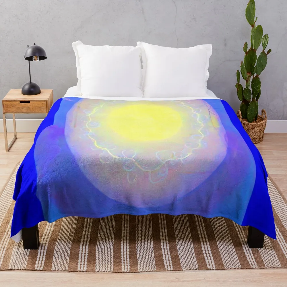 

Light Center - 1961 By Agnes Lawrence Pelton Vibrante Edition Throw Blanket Extra Large Throw Winter beds Blankets