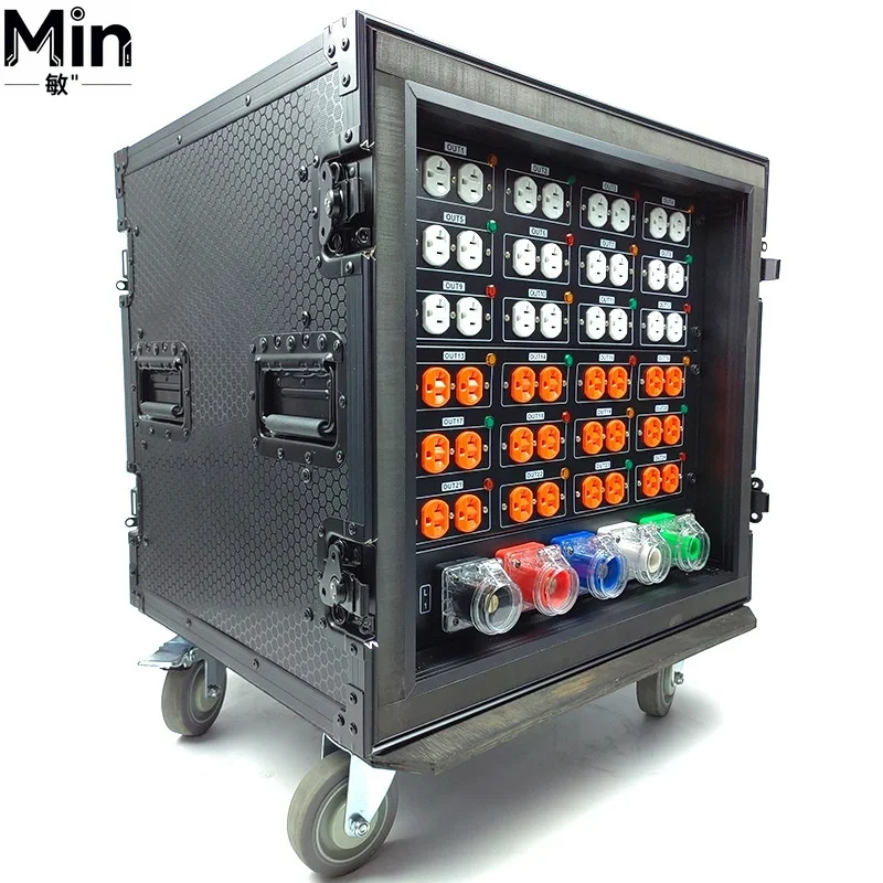 24 Road 20A LED Large Screen Stage Lighting Distribution Cabinet Straight Performance Box for Stage Event