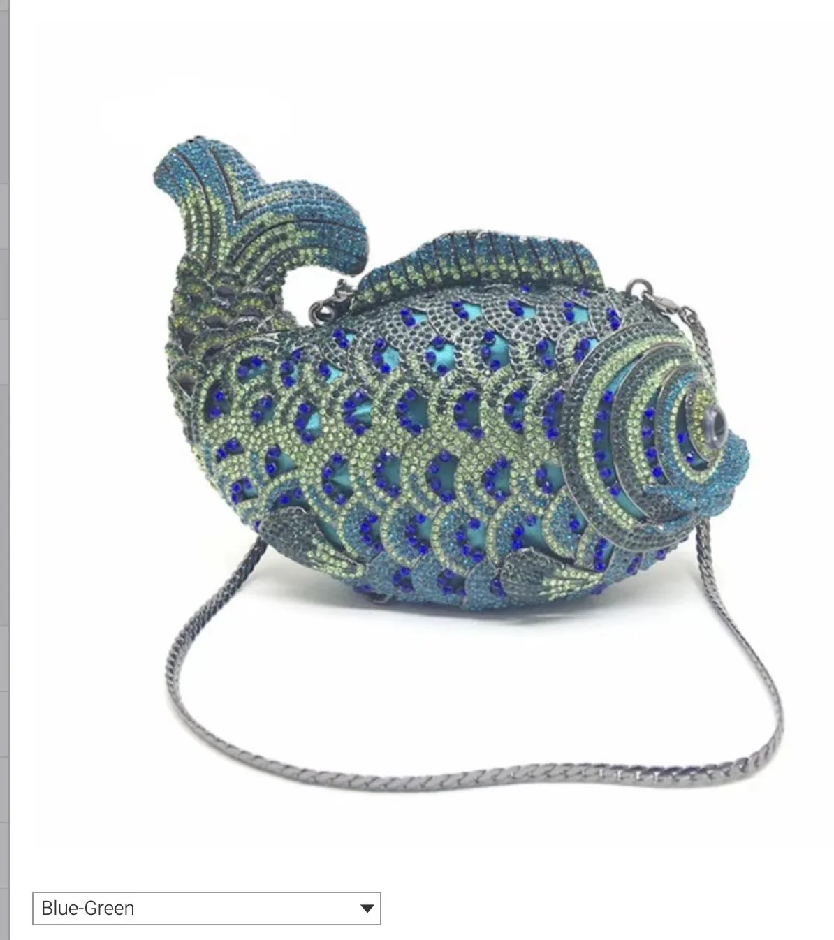 

Женские великолепные бриллиантовые металлические клатчи в форме золотой рыбки, хрустальные вечерние сумки, женские уникальные сумки для свадебной вечеринки