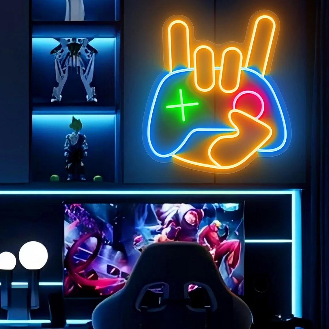 

Пользовательская игровая неоновая вывеска Игровая неоновая вывеска На заказ Настенный декор Декор игровой комнаты Настенное искусство Неоновая вывеска на заказ