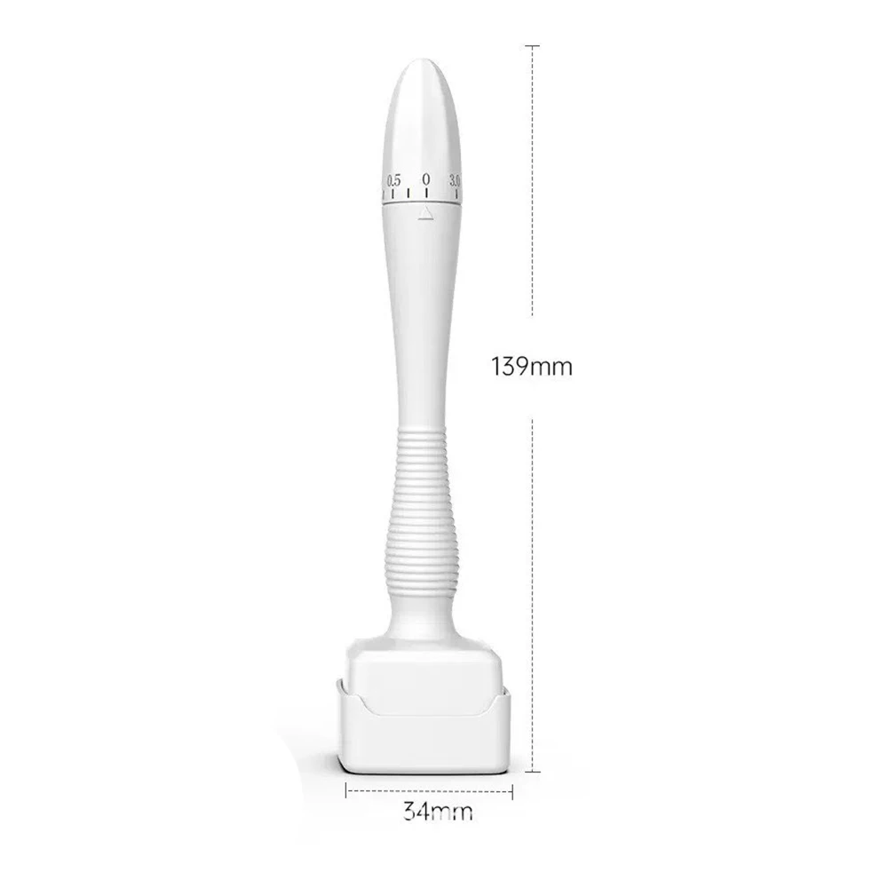 140A Einstellbarer Microneedle-Derma-Stempel mit 140 Nadeln, Derma-Stempel für die Hautpflege, Heimgebrauch für Haar/Gesicht, Körperpflege – Detail 3