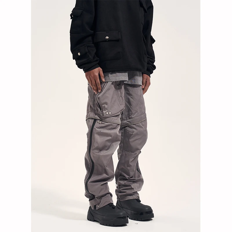 High Street Designer Wear Heavy Industry Style Multi-Functional Techwear Pocket Fashion Brand Men's Casual Pants