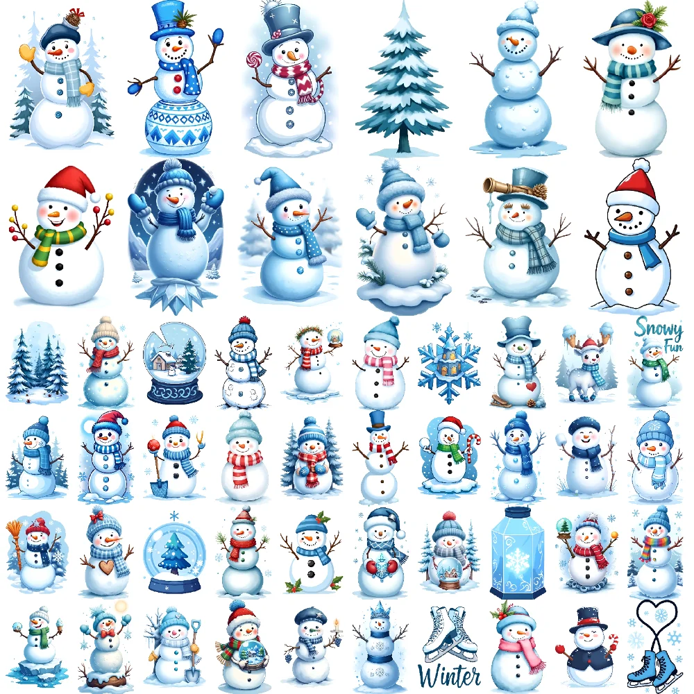 54pcs Waterproof Temporary Tattoo Sticker Snowman Body Art Arm Fake Tattoos Stickers Semi Permanent Tattoo for Men Women