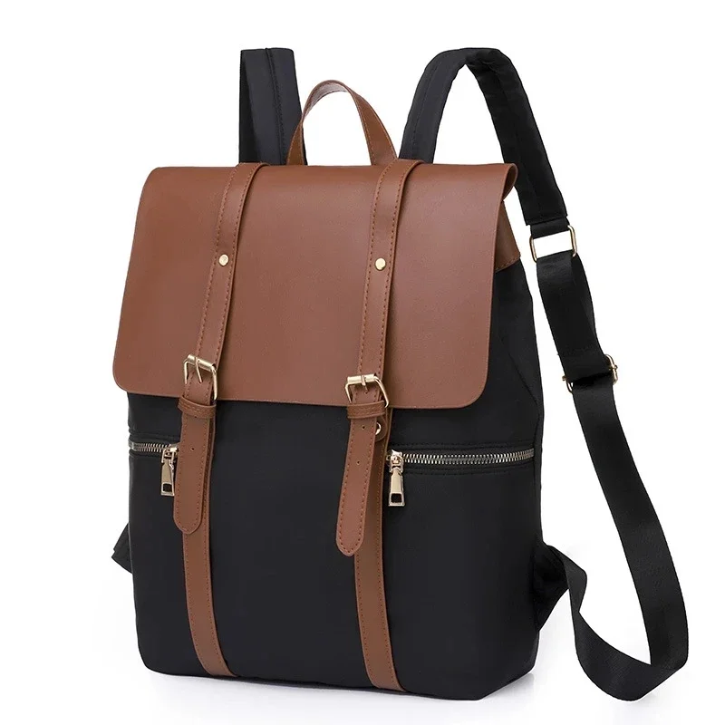 

Waterproof Oxford women backpack big capacity Outdoors Travel Backpack Schoolbag for Teenage Girls Patchwork female Shoulder bag