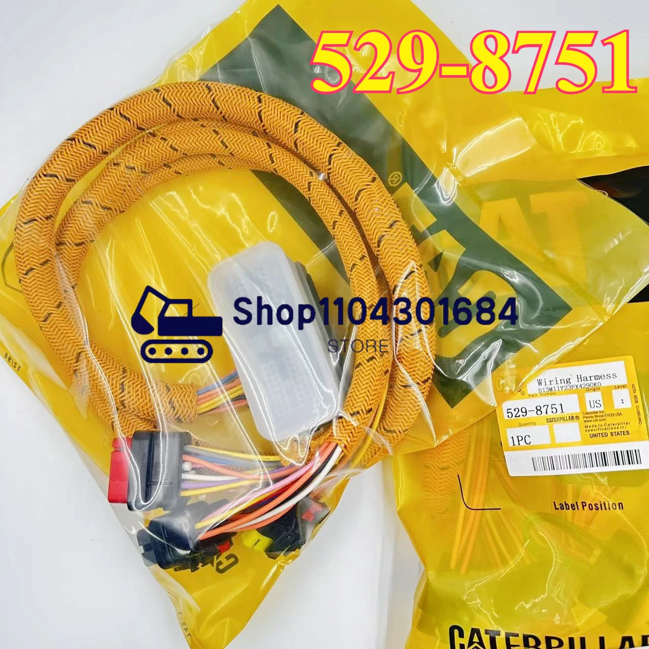 

Высококачественный жгут проводов питания двигателя 330GC 529-8751 5298751 Разъем Harmess проводки для экскаватора CATERPILLAR Parts