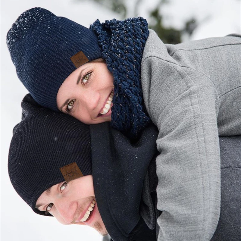 URGENTMAN Brand Unisex Beanie Hat Casual Winter Hats For Men Women Fashion Knitted Hat Solid Hip-hop Beanie Hat Unisex Cap