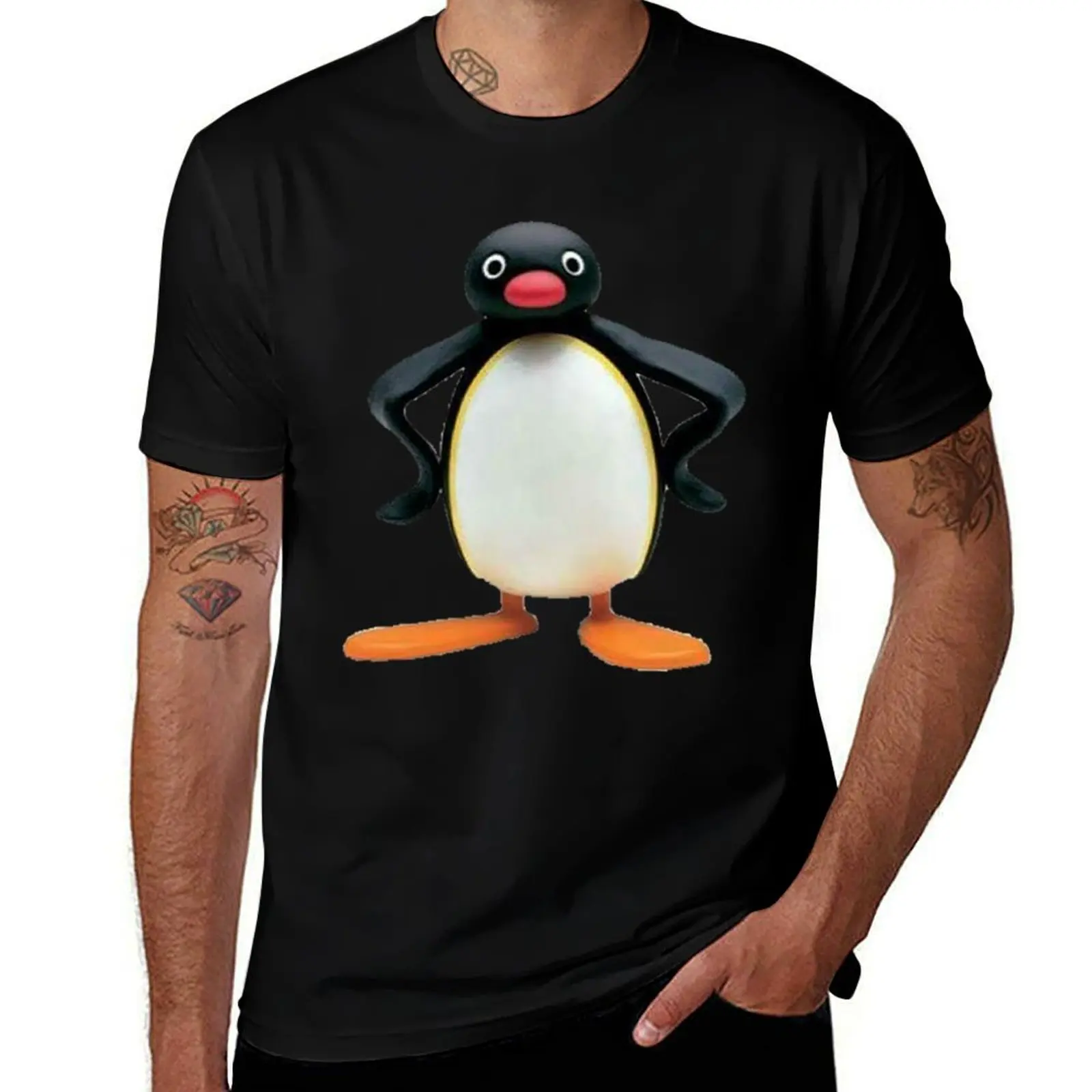 pingu! T-Shirt Outdoor Sports Short Sleeve Top T-Shirt