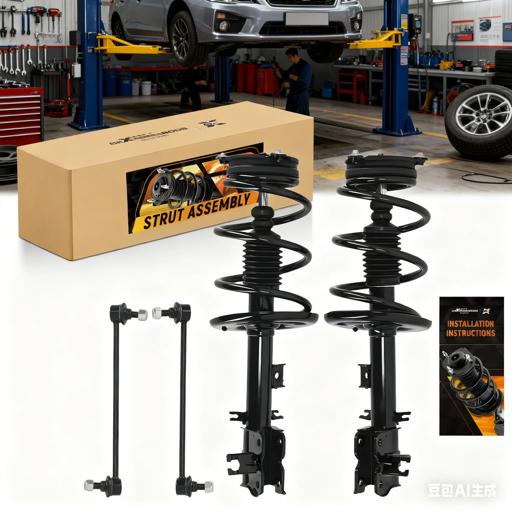 

OE Strut Assembly K750094 Front Spring Struts Sway Bar for Nissan Pathfinder Infiniti QX60 2013-2020 JX35