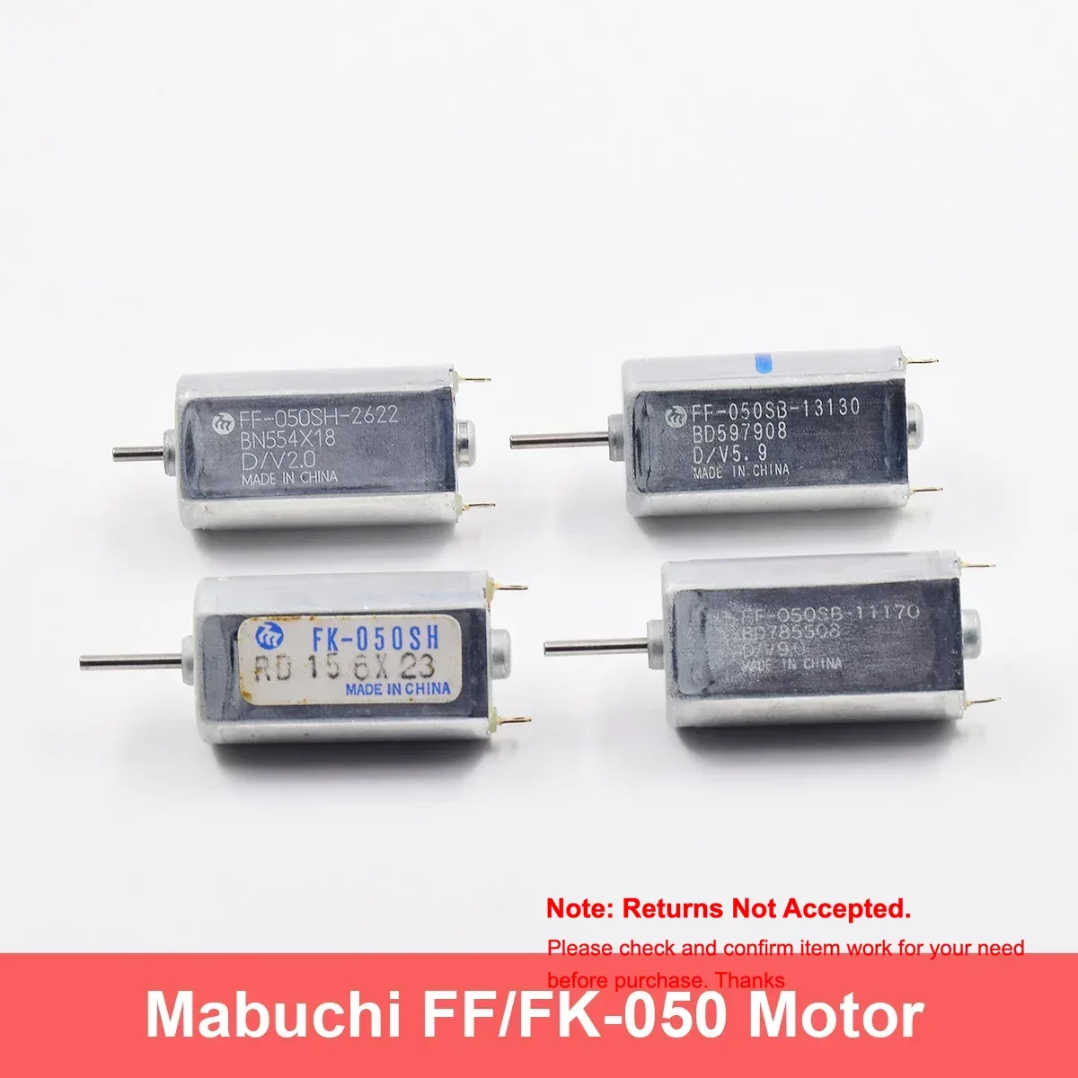 Mabuchi FF-050SB-11170/13130/2622 FK-050SH-07350 Micro 050 Motor DC 1.5V 2V 5V 6V 7V 9V 12V for Car Audio AV electric Lock
