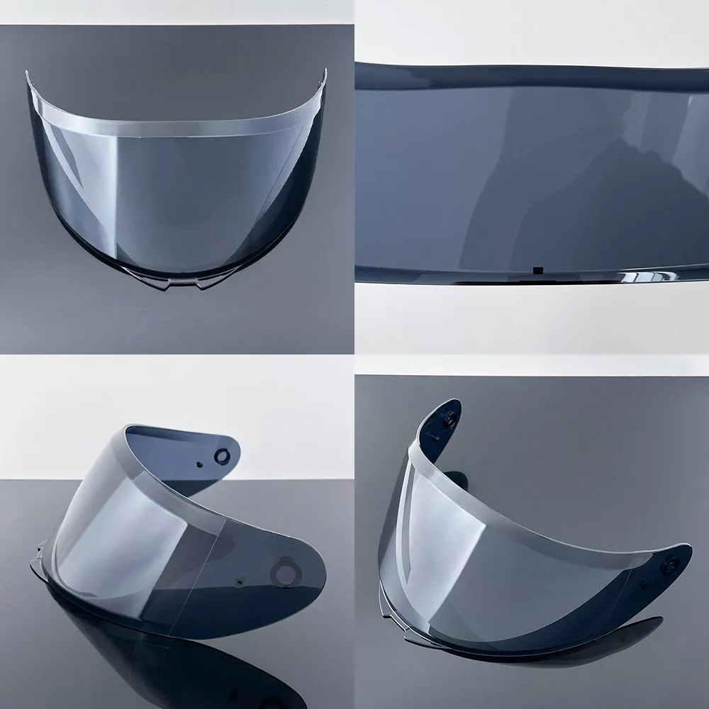 Helmet Lens Compatible with Ruimi RYMIC R977/R981 Sun Protection Universal Large Tail Silver Gray TTR Full Helmet Mirror