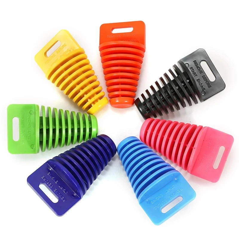 AliExpress PowerMotor Motorcycle Exhaust Muffler Wash Plug Motocross Tailpipe PVC Air-bleeder Plug Pipe Protector Dirt Pit ATV Bike