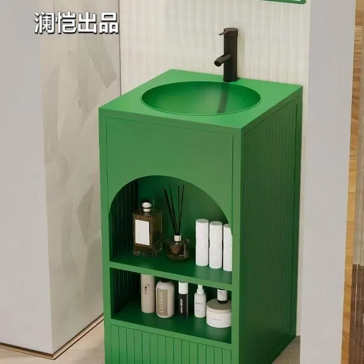CX retro industrial wind wash table Internet celebrity restaurant bar column basin integrated floor type