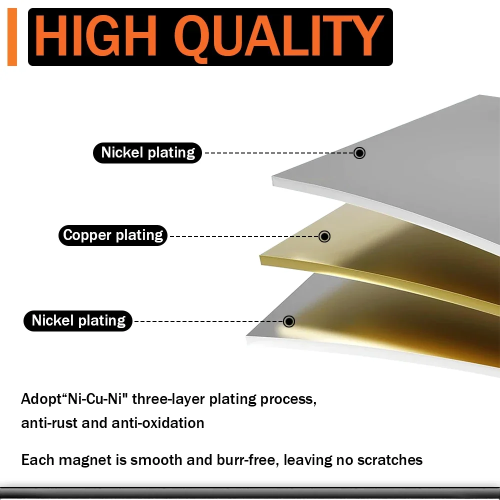 60x10x3mm Super Strong Magnet N35 Block Magnetic NdFeB Neodymium Magnet Powerful Disc imanes Refrigerator Magnets