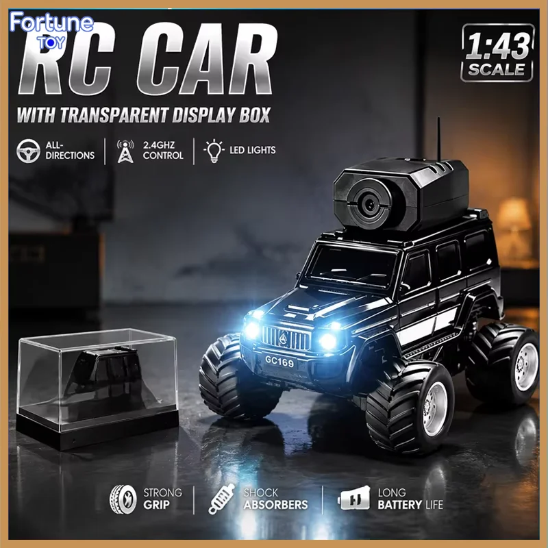 Generic 1:64 Scale RC Car 4WD Off Road Climbing Model APP Control With Camera Desktop Racing Vehicle Toy For Hobby Collectors