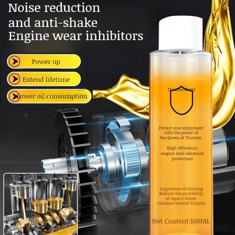 High Performance Engine Oil Additive Protector, Anti-Wear Noise Reduction Anti-Shake Oil Control Formula for Racing Engine Care