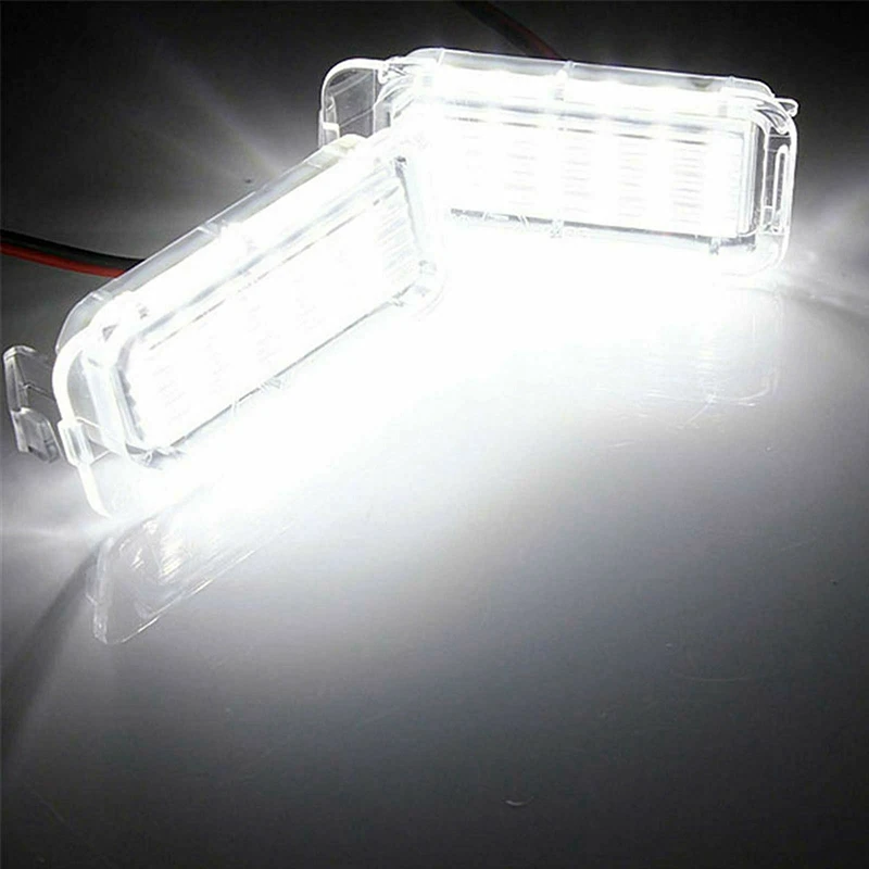 Piezas de luces LED para matrícula, accesorio para Ford Explorer Escape Fusion, 18-SMD, sin errores, 2 unidades