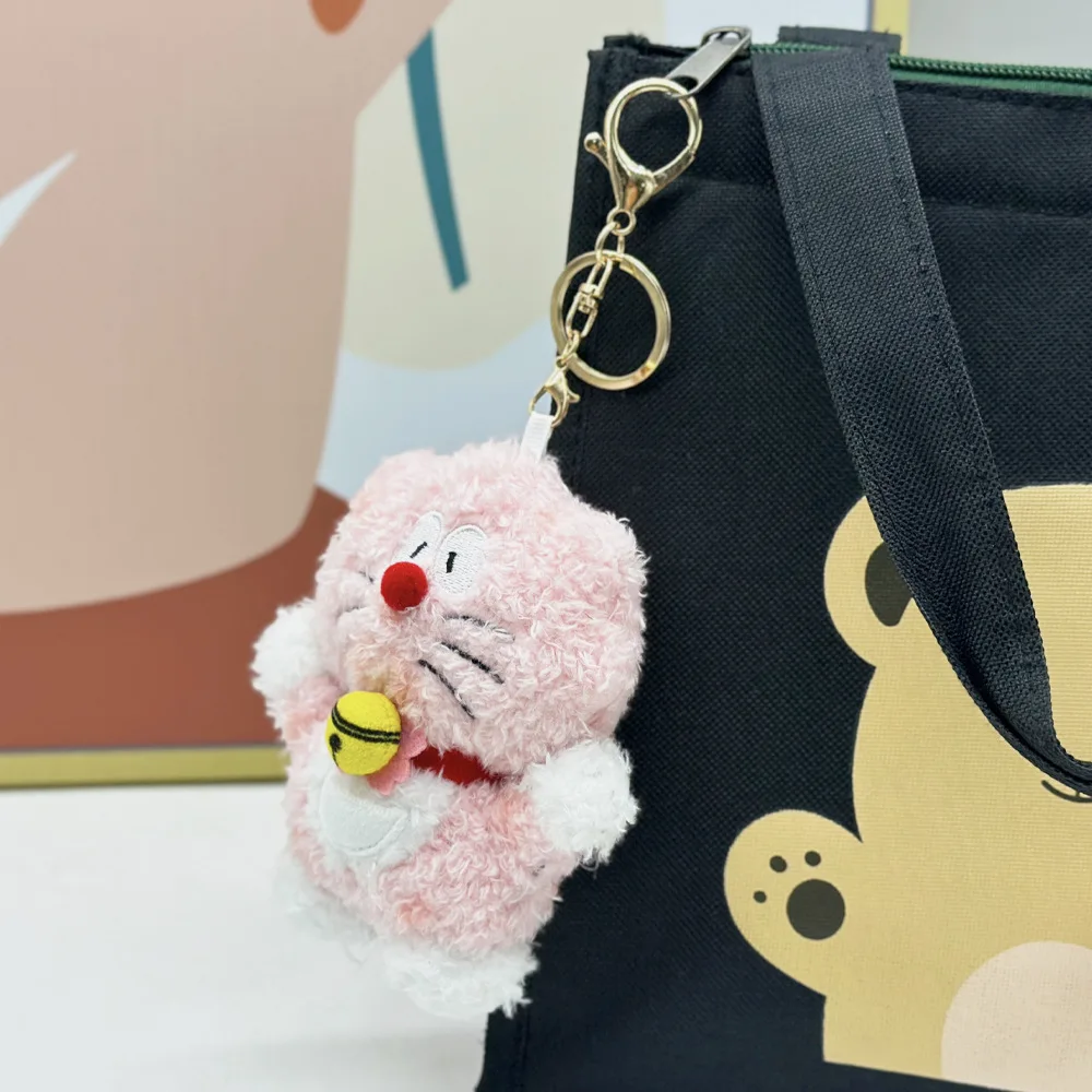 Doraemon Sakura Cherry Blossom Style Plush Doll Keychain Doraemon Cute Stuffed Doll Pendant Hanging Ornament Soft Toy Gift view 4