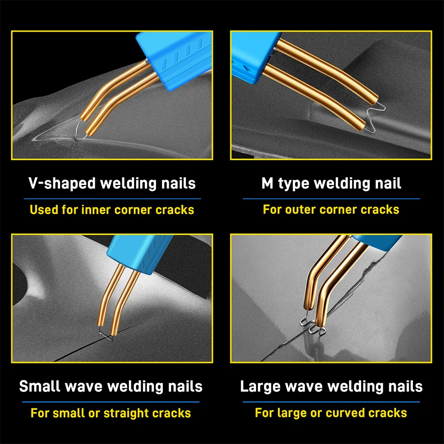 Protable Hot Stapler Plastic Welding Machine Bumper Repair Kit Soldering Iron For Plastic Repair Car Bumper Repair Welding Gun