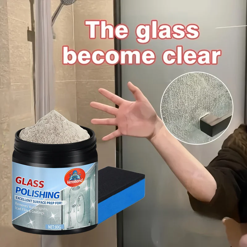 High‑Grade Alumina Glass Polishing Powder, for Car, RV, Bathroom & Mirror, Restore Clarity & Boost Metal Luster