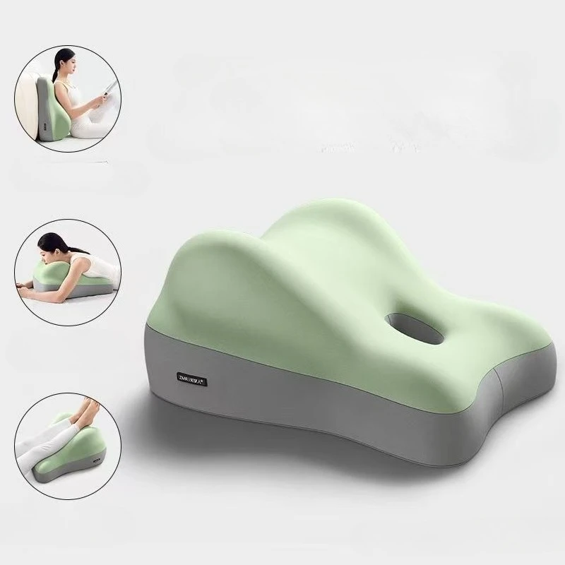 Ergonomic Memory Foam Seat Cushion Bed Sofa Lumbar Hip Sitting Sleeping Relieve Back Hip Pressure Comfortable Tools Office Chair