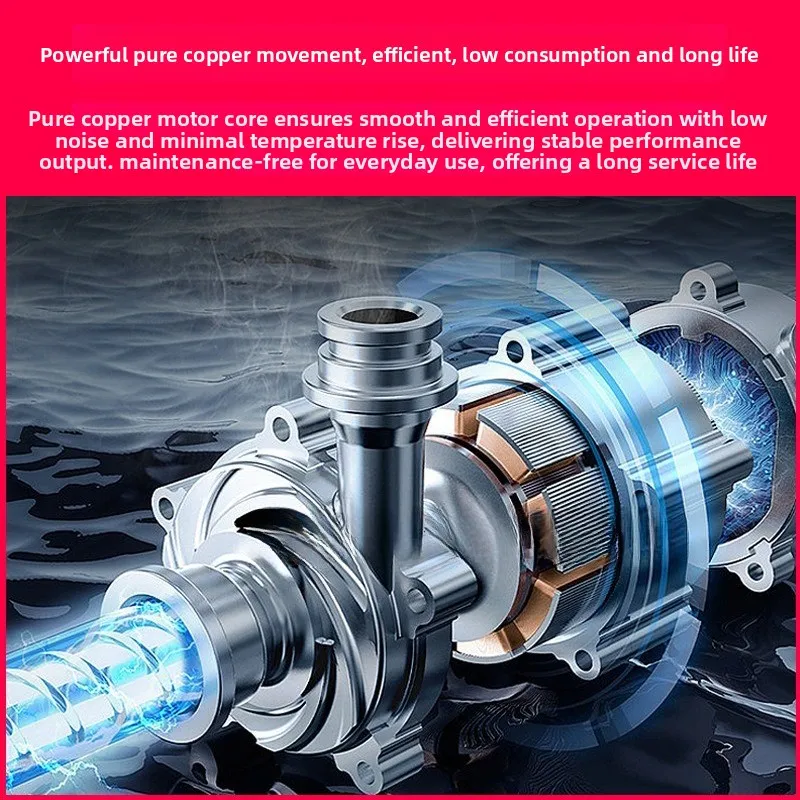 Swimming pool water pump circulation filtration system, suction pump high-power hot spring bath sand tank sewage suction pump