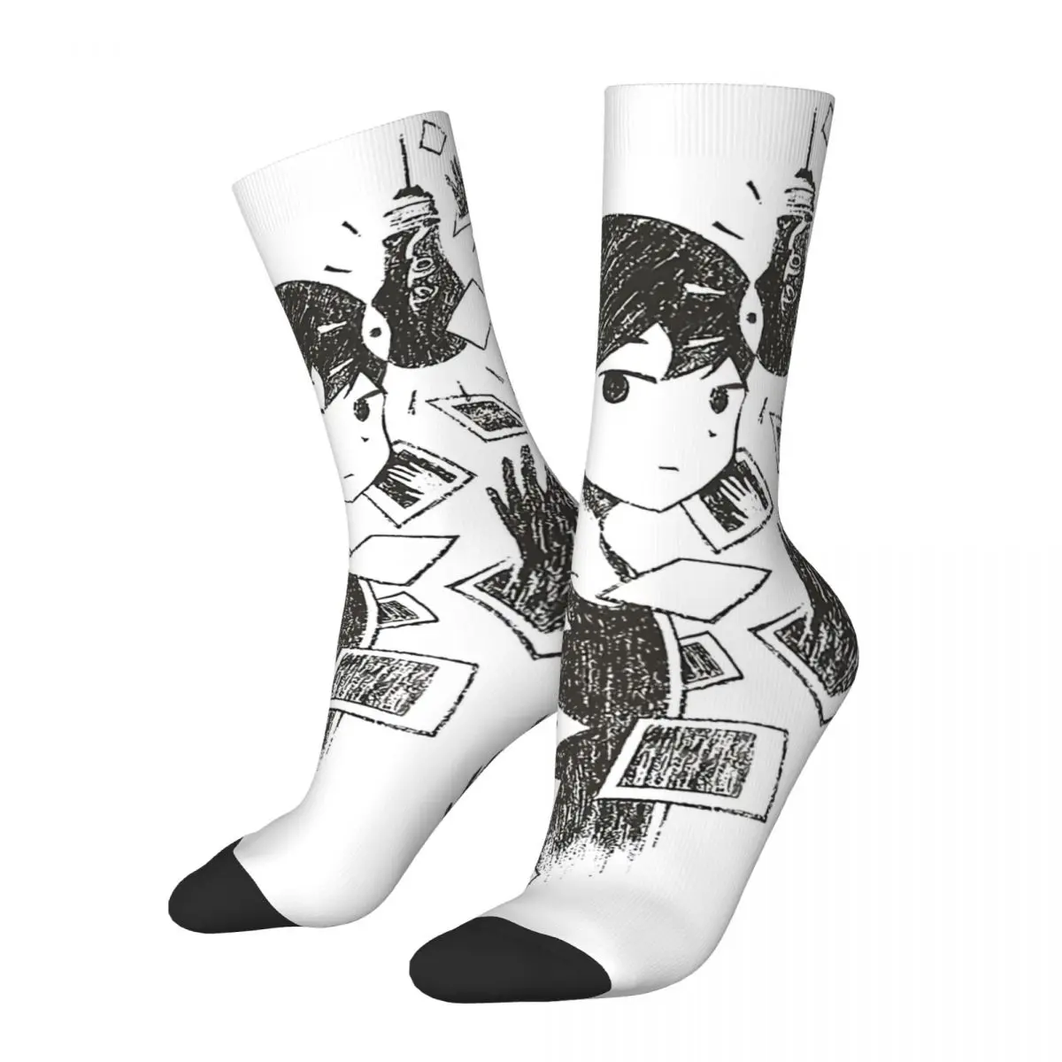 

Leading Character Omori Socks Male Mens Women Winter Stockings Printed