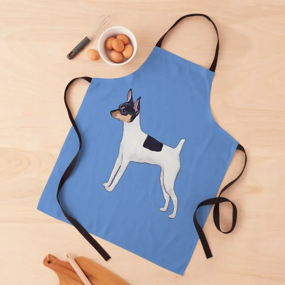 

Toy Fox Terrier silhouette for dog lovers Apron Kitchen For Men for women halloween Sexy Hairdressing Apron