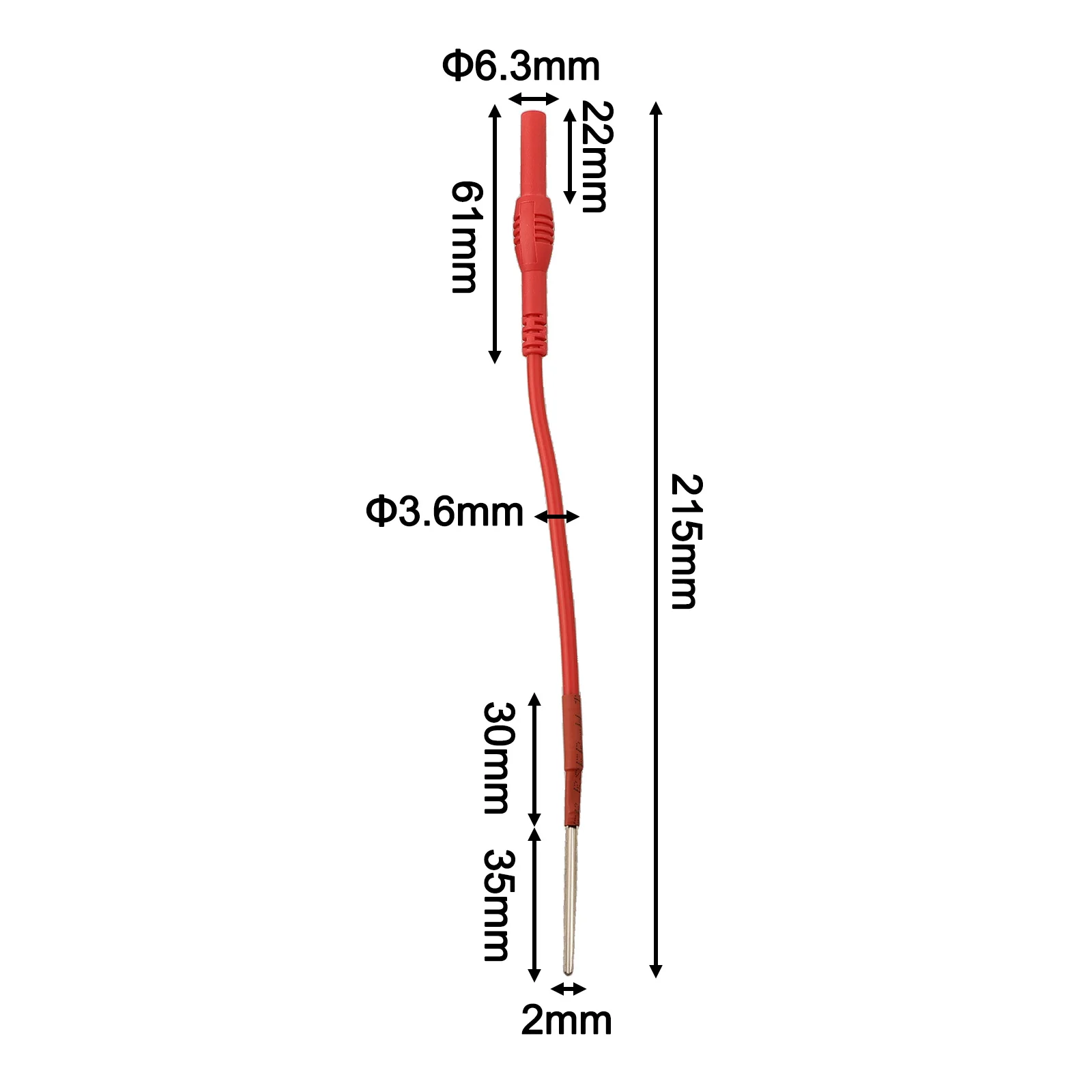 Black Red Automotive Probe Temperature Resistance Industrial Applications Reliable Performance Commercial Use Easy Testing