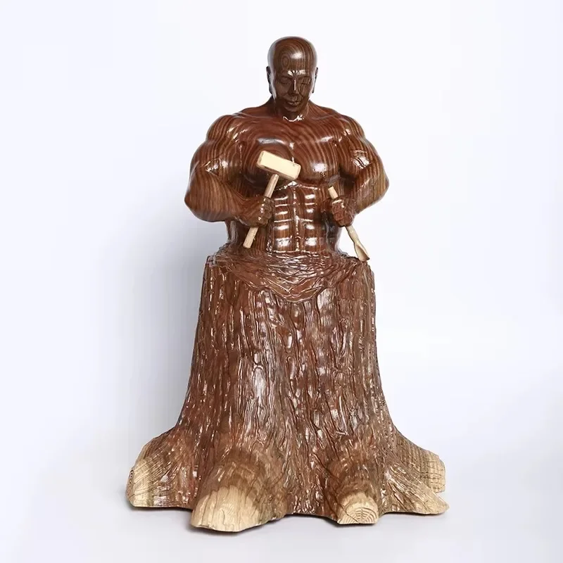 【Popular】Wood Carving Handicraft Gift Hand Craft Wooden Decoration Furnishing Articles Art Minds Wood Crafts