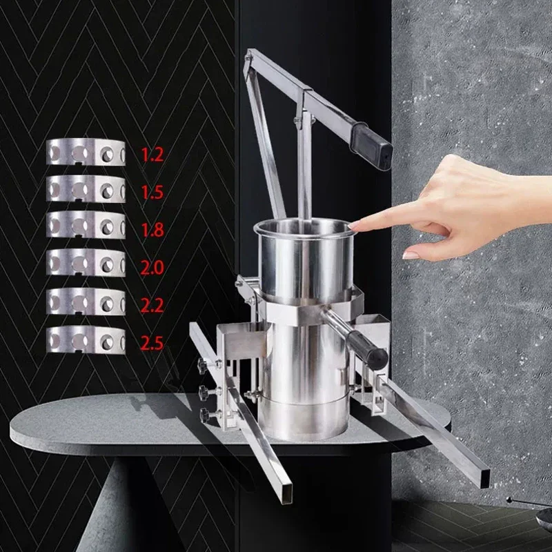 Small Household Manual Meatball Maker, Extrusion-Type Beef Meatball Mold, Stainless Steel Manual Fish Meatball Filling and Formi