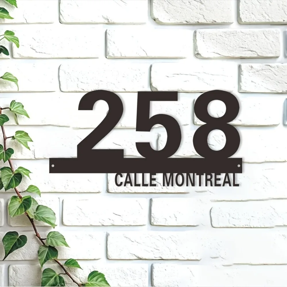 1Pcs Personalized Custom Montreal Street Metal Plaque Christmas New Year Wall Art Indoor Outdoor Home Decor Gift