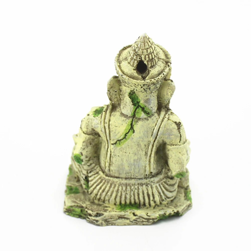 

Mysterious Resin Buddha Landscape Decoration for Fish Tank Aquarium Eco-Friendly Material Compatible with Freshwater Saltwater