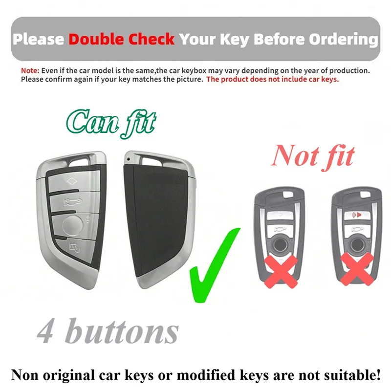 TPU Car Remote Key Case Cover Suitable for BMW X1 X3 X5 X6 X7 1 3 5 6 7 Series G20 G30 G11 F15 F16 G01 G02 F48 Accessories