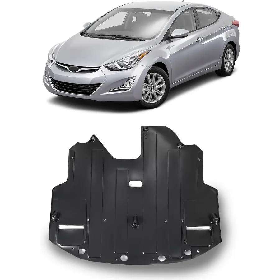 

Передний брызговик двигателя, совместимый с Hyundai 2014-2016 Elantra для защиты двигателя и шумоподавления в городском вождении
