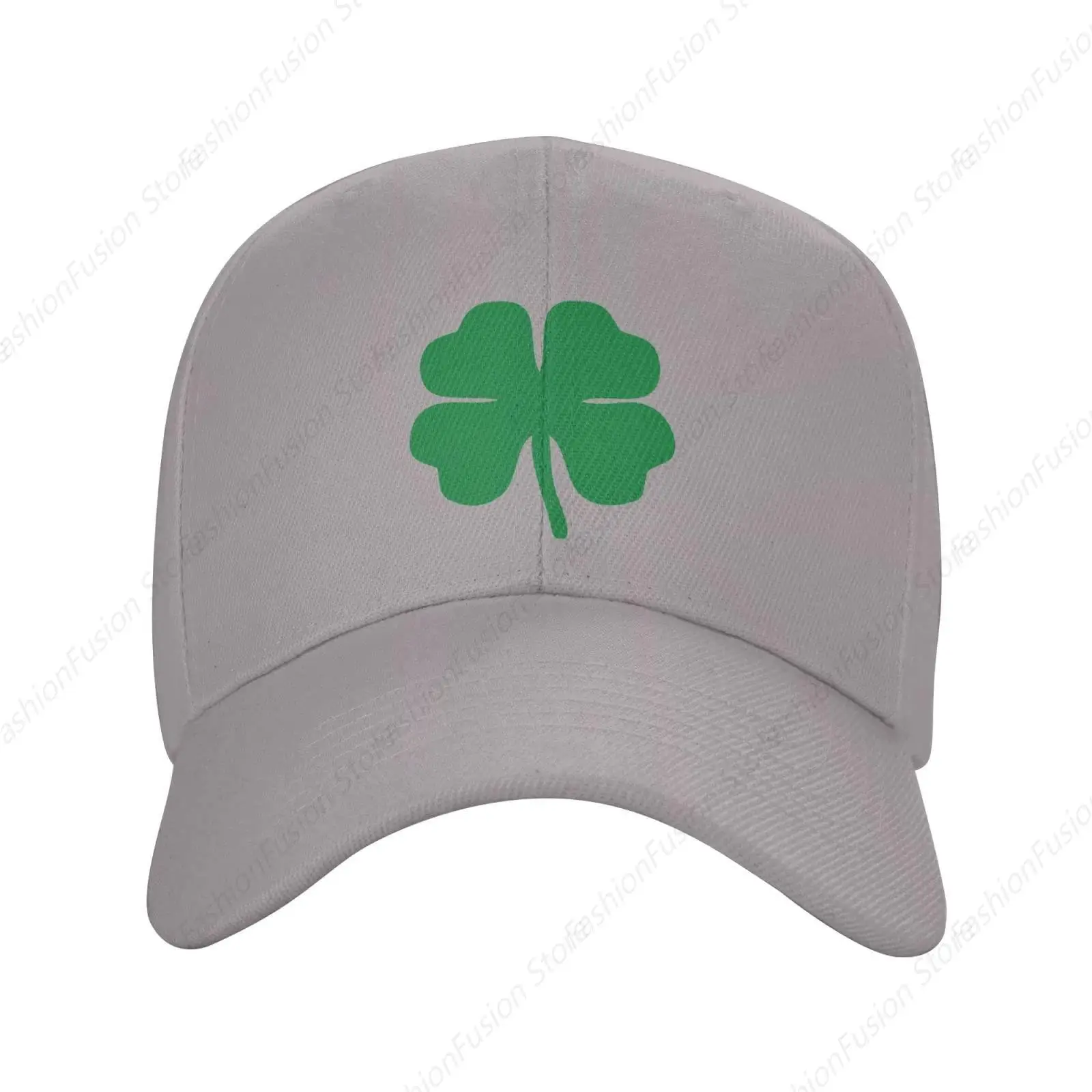 Green 4 Leaf Clover Baseball Cap Men Women - Dad Hat Adjustable Classic Trucker Hats Unisex Headwear Ball Dad Caps for Daily GYM