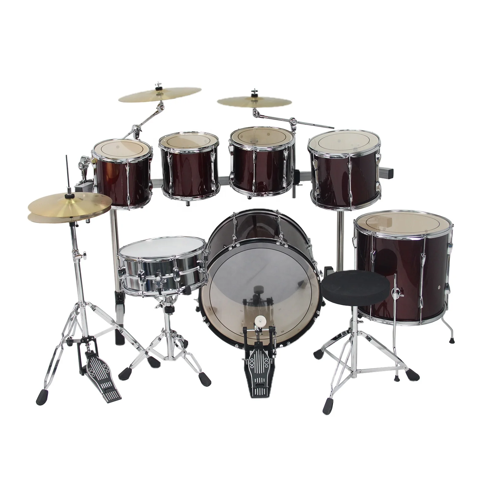 

Factory Price Wholesale Cheap 7 PCS Drum Set Professional Set of Drums Drum Set From China