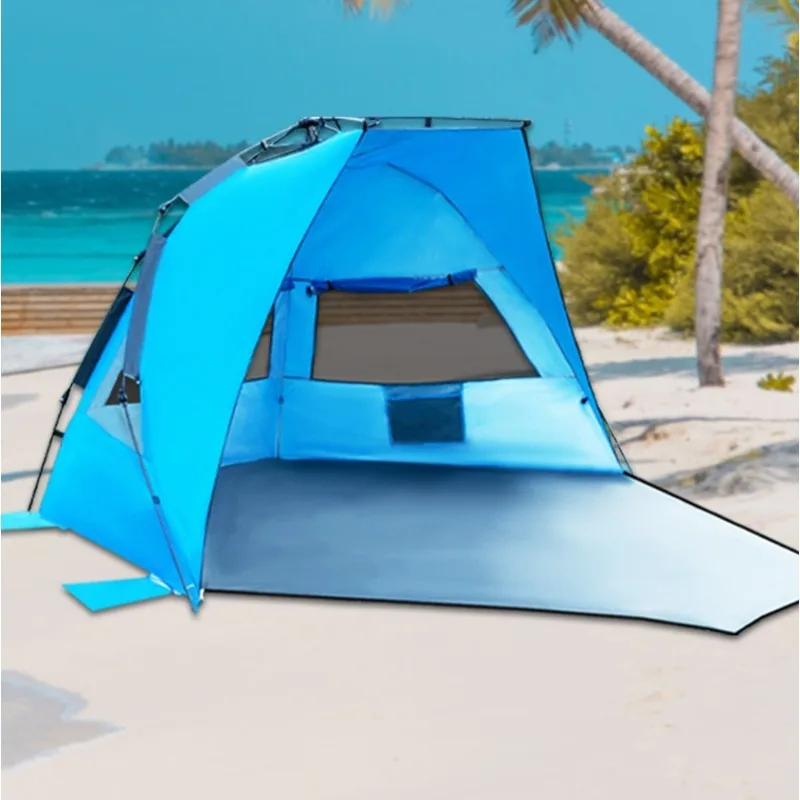 

Beach tent, spot cross-border Amazon explosion seaside automatic quick opening beach fishing sunshade