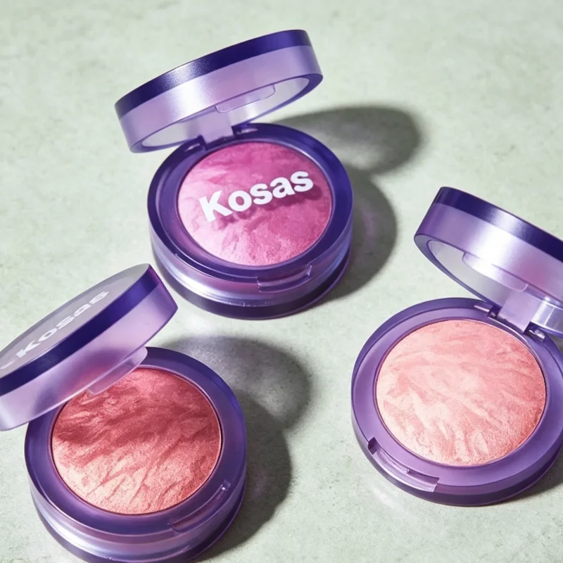 Fashion Brand KOSAS Blush Is Life Series Powder Blusher Baked Dimensional + Brightening Blush Rosy Complexion Makeup Product
