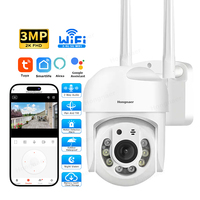 Hongnaer 3MP Waterproof Wireless Video Surveillance PTZ IP Camera 360 Home Tuya Smart 2.4G 5G WiFi Security CCTV Outdoor Camera