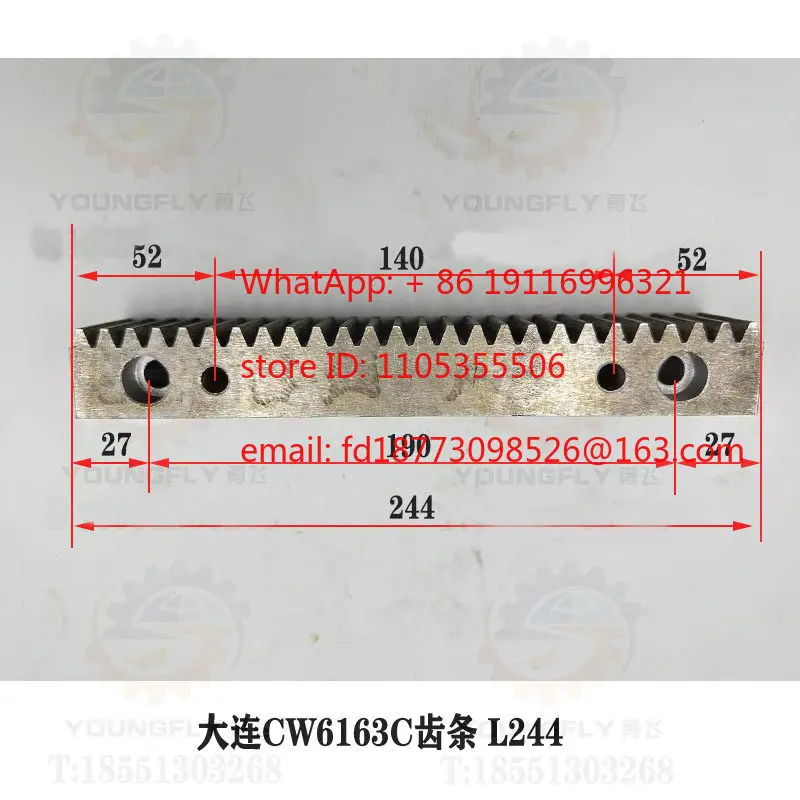 

Зубчатая рейка CW6163C CW6163E CW6180C CW6180E для токарных станков с ЧПУ, запасные части и комплектующие