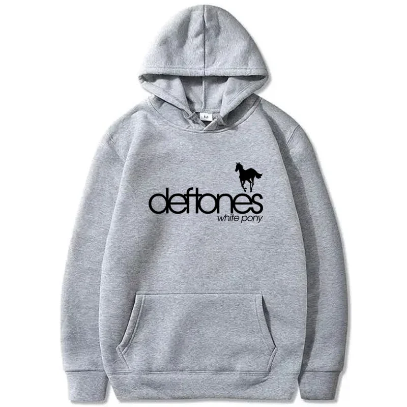 Deftone letter print adult fashion casual hoodie, suitable for autumn and winter, simple and comfortable men's sweatshirt.