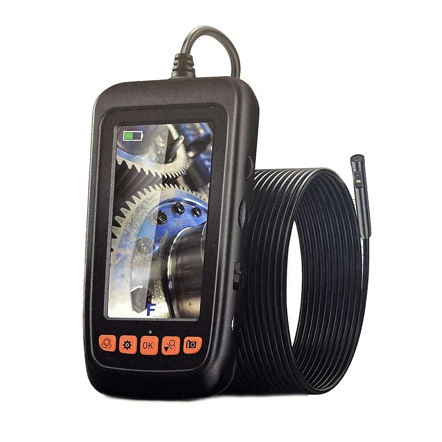 Dual lens endoscope camera 4.3 inch high-definition screen sewer car maintenance