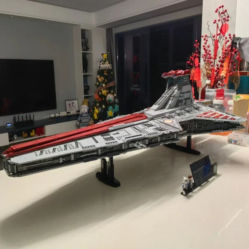 Mais maior classe ataques cruzador conjunto de construção blocos tijolos brinquedos para adulto menino presentes natal