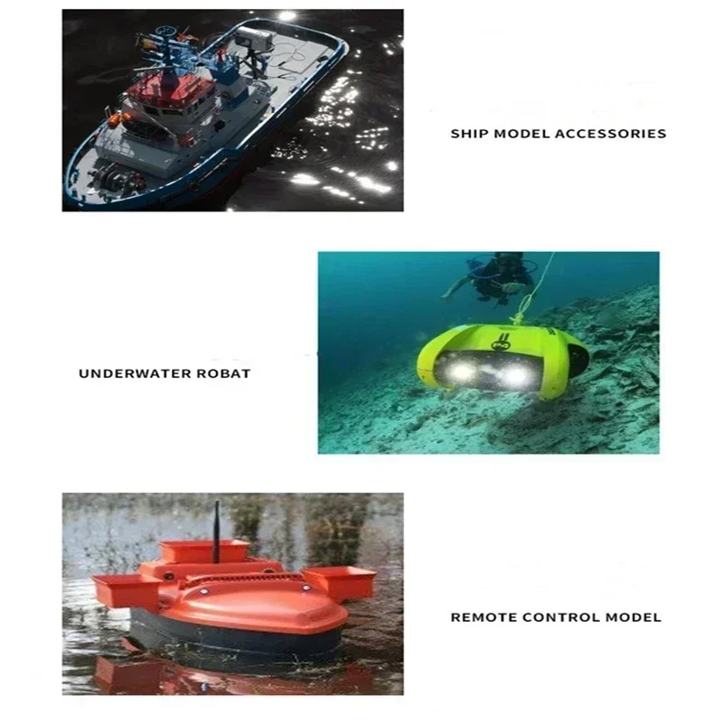 12V-24V Brushless Boat Electric Motor DIY Ship Underwater Thruster 4Blade Propeller Propulsion 30W-200W For ROV RC Bait Tug Boat