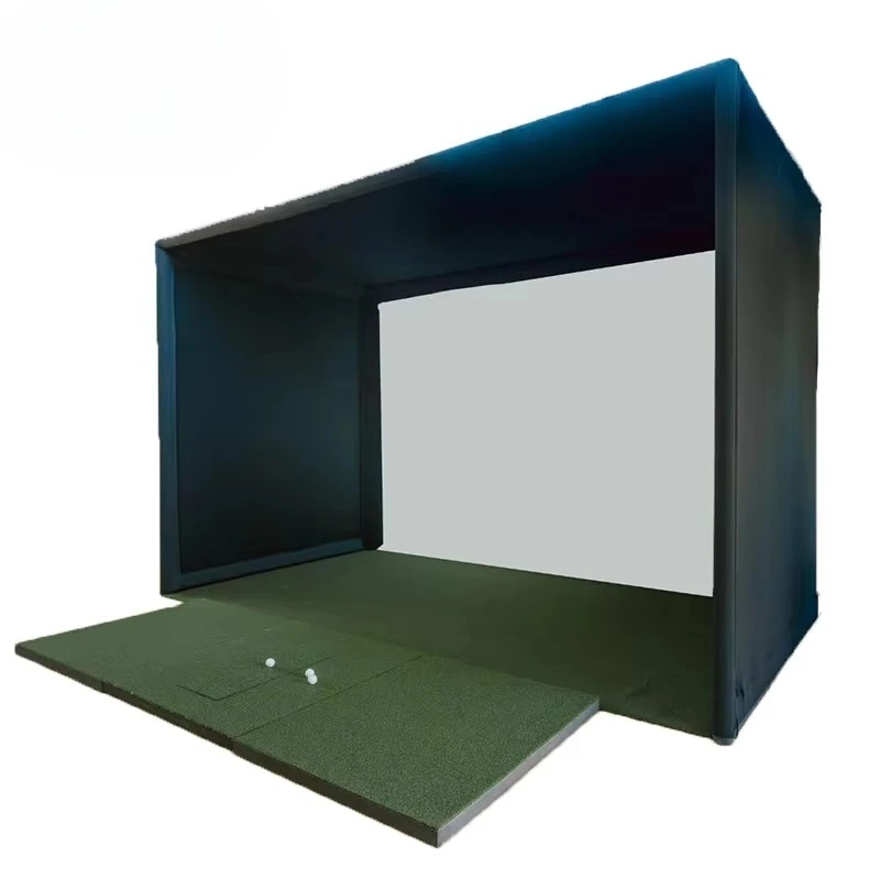 

Customizable Indoor/Outdoor Golf Simulator Enclosure with Custom-Size Nets Hitting Screen Frame for Practice Training