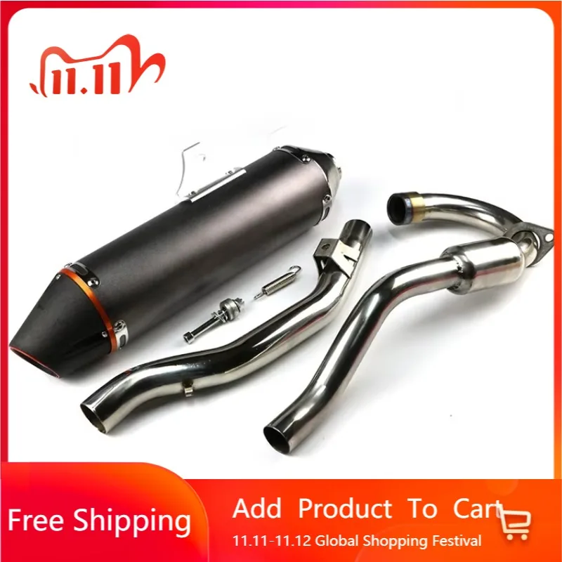 STLF JPM رائجة البيع عادم من الفولاذ المقاوم للصدأ لـ 230 250F نظام عادم الدراجة النارية كاتم صوت الأنابيب بالكامل #1